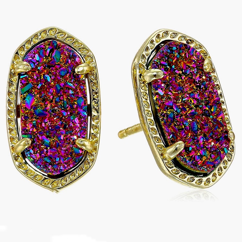 Kendra Scott Ellie Stud Earrings Multi Drusy